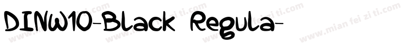 DINW10-Black Regula字体转换